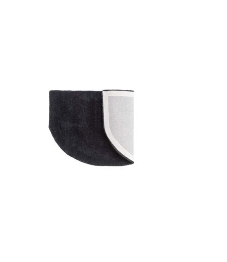 Tapis Demi-Rond Nora 50x80cm Noir