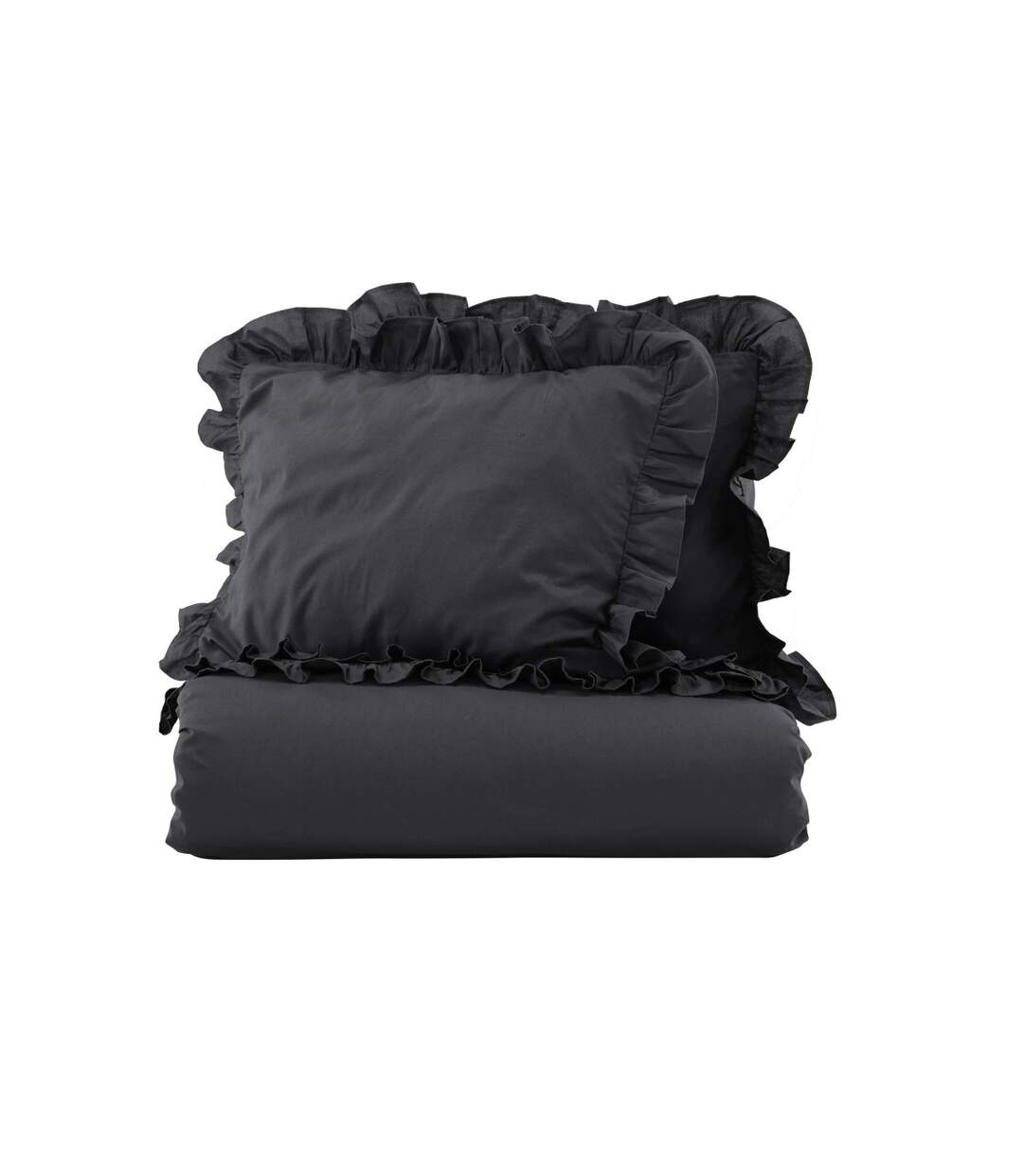 Parure de Lit 3 Pièces Levi 240x220cm Anthracite-2