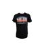 T-shirt Motif/style Logo Homme Noir Blanc Masters-1