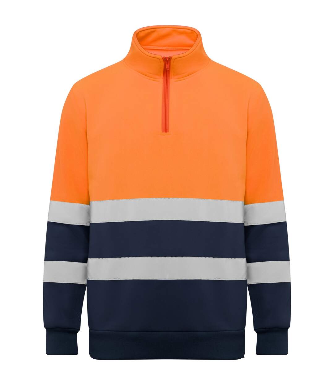 Sweat Spica Adulte Bleu Marine Orange Fluo Roly Workwear-1