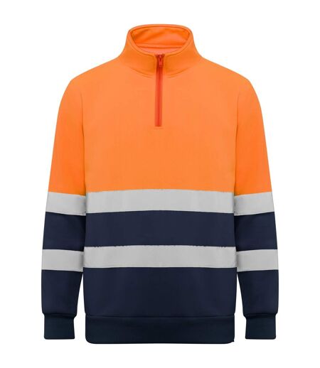Sweat Spica Adulte Bleu Marine Orange Fluo Roly Workwear