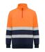 Sweat Spica Adulte Bleu Marine Orange Fluo Roly Workwear-1