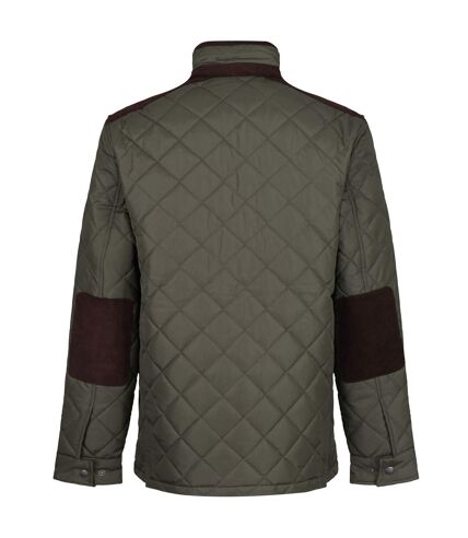 Regatta Mens Padbury Quilted Jacket (Dark Khaki) - UTRG7156