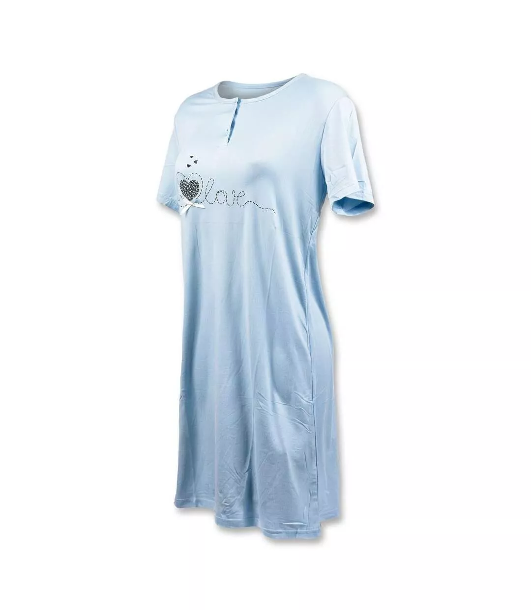 OZABI Chemise de Nuit Femme Microfibre Manches Courtes-2