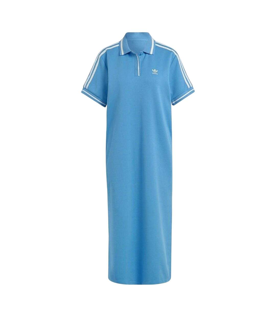Robe T-shirt Motif/style À Col Femme Bleu Adidas-2