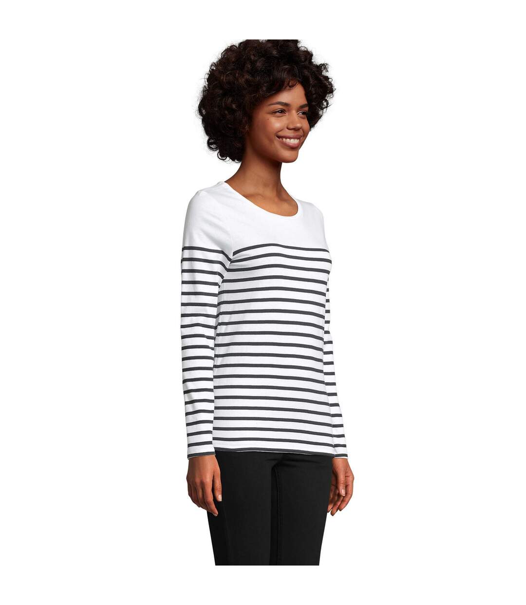 T-shirt Matelot Femme Blanc SOLS-3
