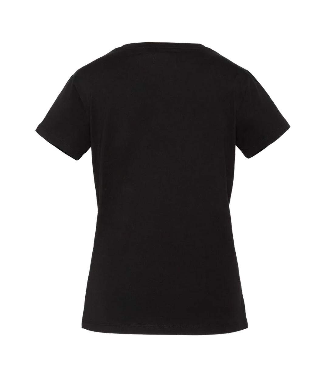 T-Shirt noir femme schott tsbrodedw-2