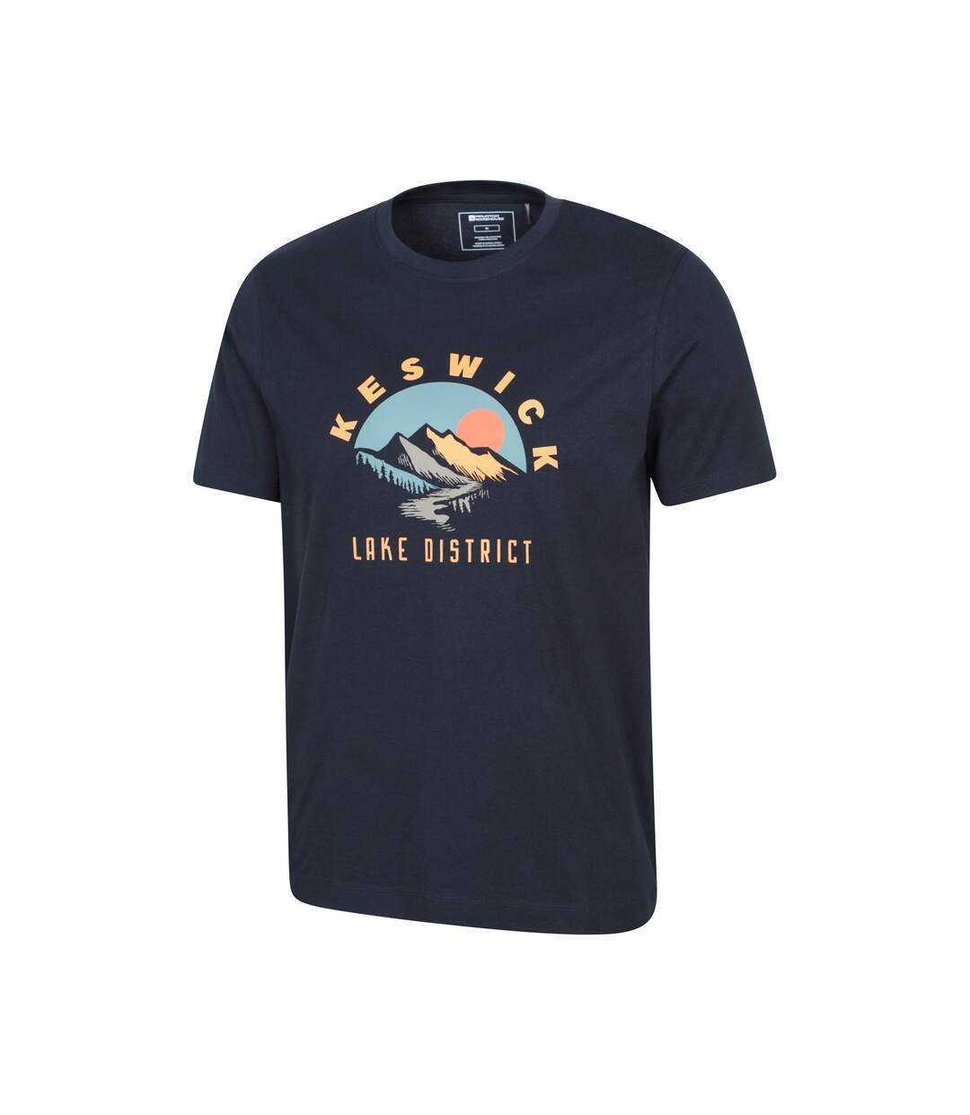 Mens Keswick Short-sleeved T-shirt Navy Mountain Warehouse-4