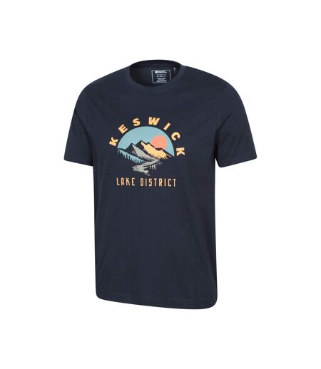 Mens Keswick Short-sleeved T-shirt Navy Mountain Warehouse