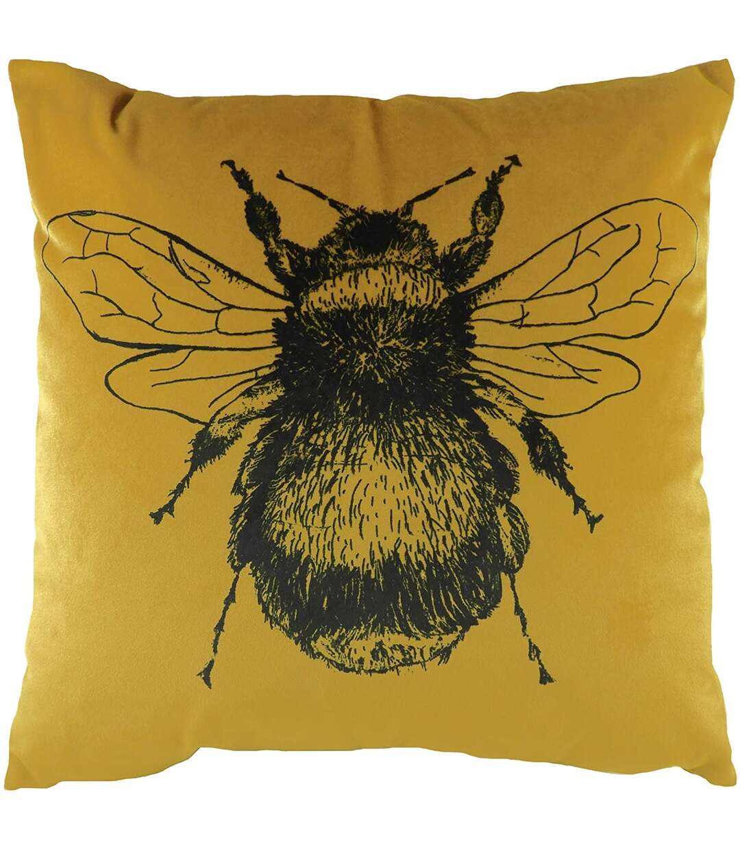 Bee cushion cover 30cm x 50cm gold Evans Lichfield