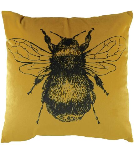 Evans Lichfield Bee Cushion Cover (Gold) (30cm x 50cm)