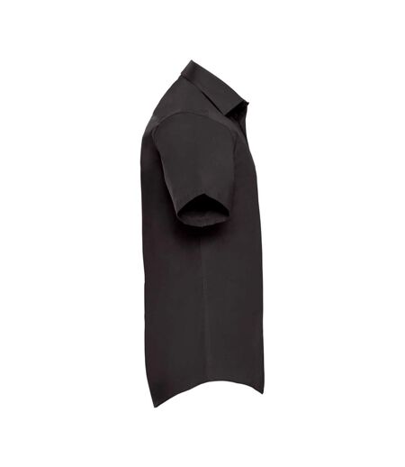 Chemise Manches Courtes Homme Noir Russell Collection