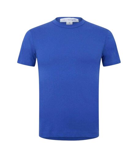 Mens Plain Cotton Oversized T-shirt Blue Comme Des Garçons