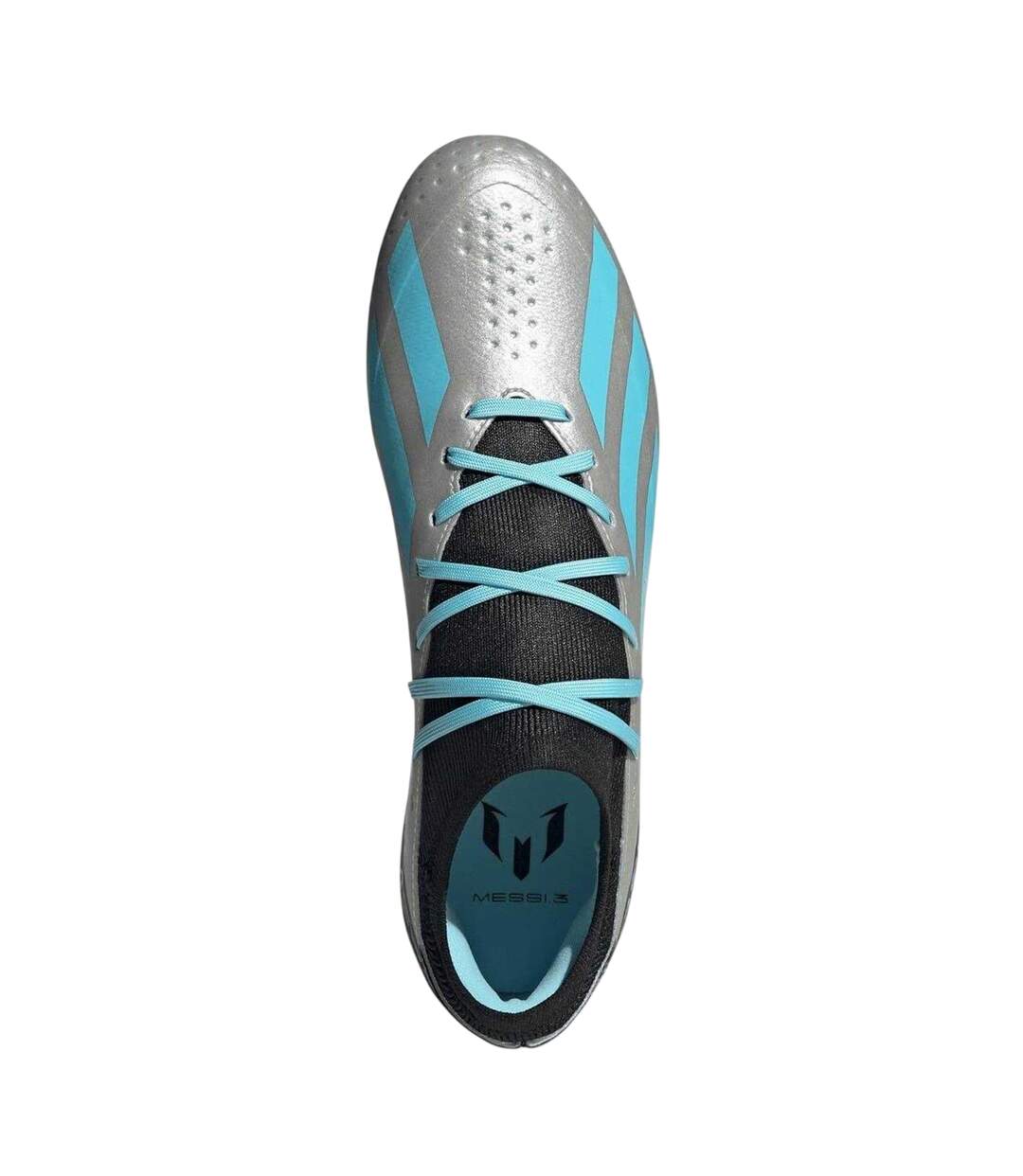 Mens X Crazyfast League Coated Firm Ground Football Boots Silver Blue Black Adidas-4