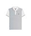 Mens Houndstooth Polo Shirt White Iron Silver Lambretta-3