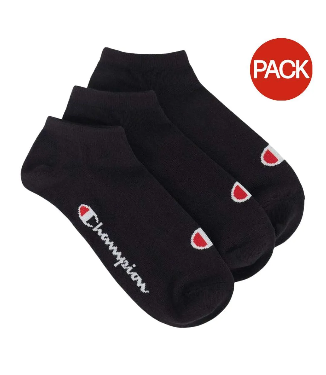 Chaussettes Motif/style Logo Adulte Noir Champion-1