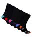 6 Pack Mens Bamboo Design Socks - Soft Breathable Everyday Patterned Fit-1