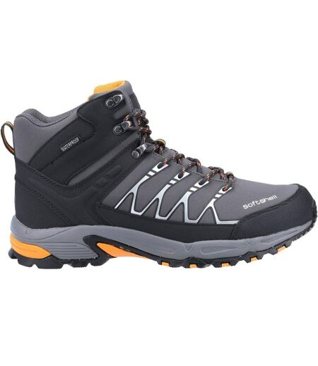 Cotswold Mens Abbeydale Mid Hiking Boots (Grey/Orange) - UTFS5225