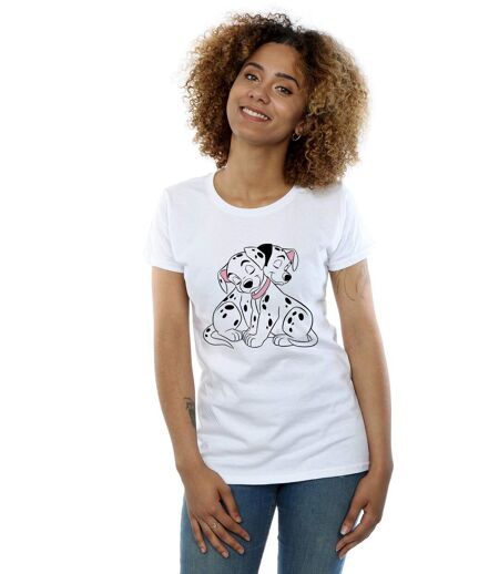 Disney - T-shirt DALMATIANS PUPPY LOVE - Femme (Blanc) - UTBI15891