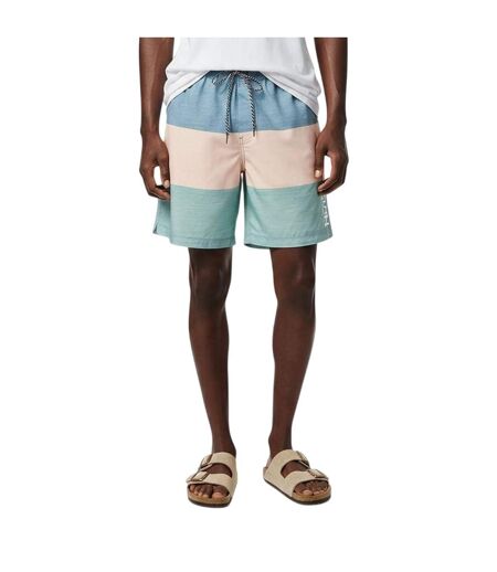 Mens Smu Colour Block Swim Shorts Blue Peach Green Hurley