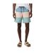Mens Smu Colour Block Swim Shorts Blue Peach Green Hurley-4