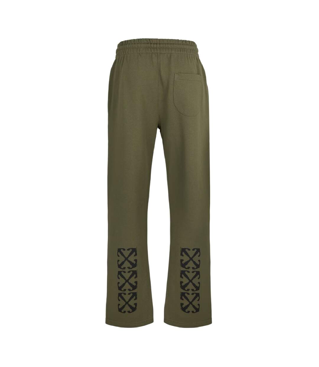 Mens Arrow Logo Straight Sweatpants Moss Black Off-White-2