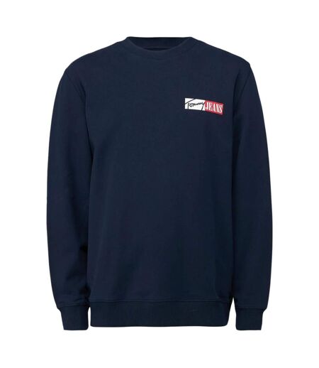 Sweat Motif/style Logo Rectangulaire Homme Bleu Marine Tommy Jeans