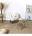 Tapis Fausse Fourrure Effet Peau 120x158cm Taupe-2
