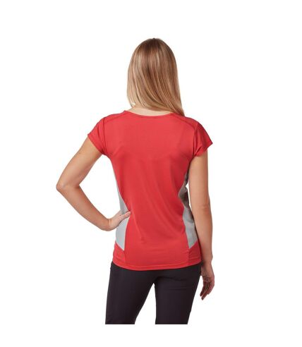 Craghoppers Womens/Ladies Atmos Short Sleeved T-Shirt (Rio Red) - UTCG1285