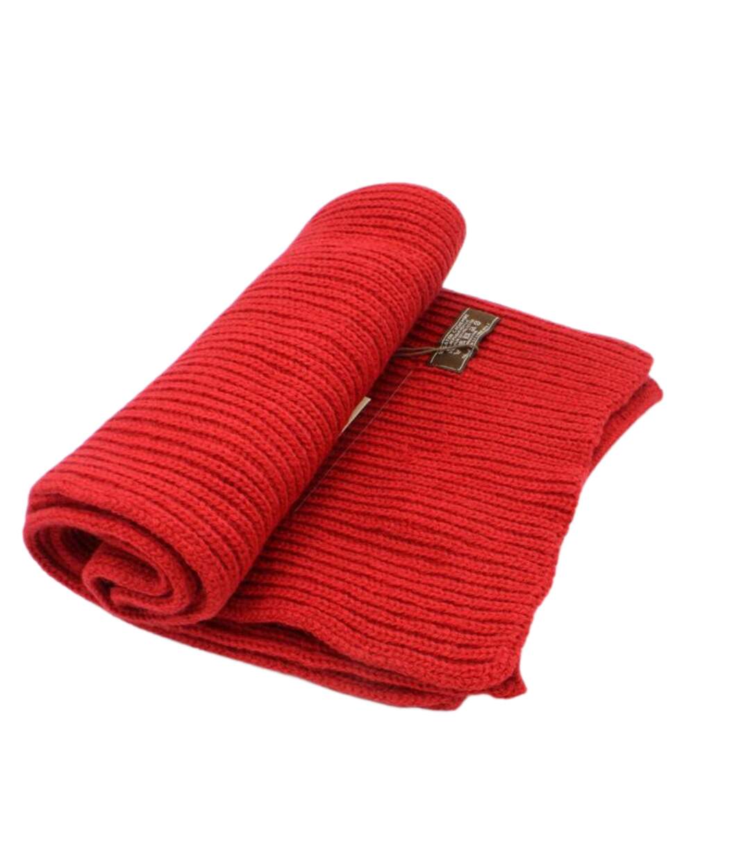 Echarpe homme classique - Couleur rouge - Effet cachemire-2