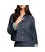 Veste en jean bleu brut femme morgan james-1