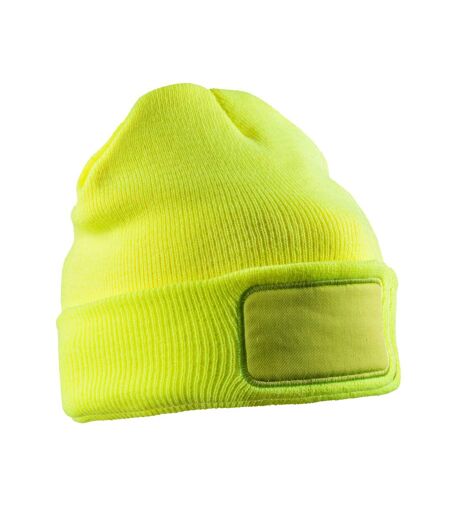 Bonnet Printers Jaune Fluo Result Genuine Recycled
