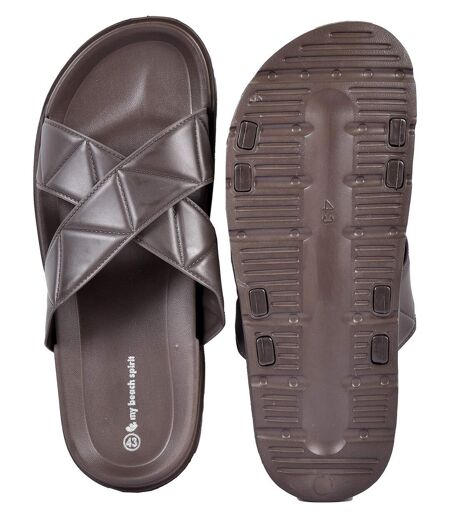 Sandales Mules CROISEE MBS01690 MARRON