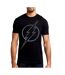 T-Shirt noir homme dc comics  flash line-1