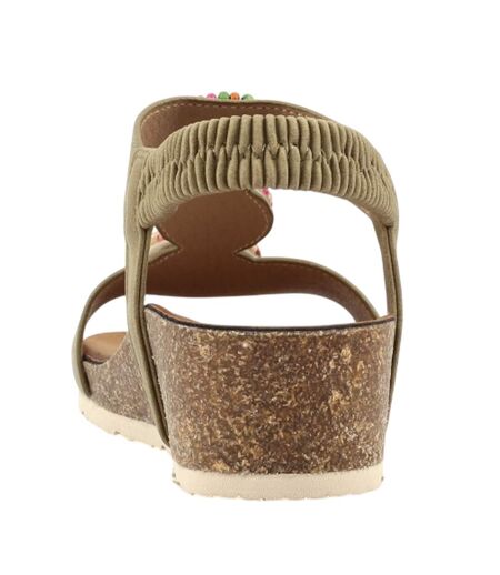 Sandales Candice Femme Vert Kaki Lunar
