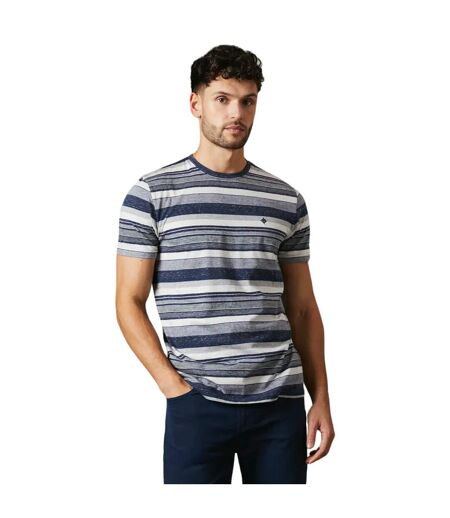 Mens denver striped t-shirt blue Maine