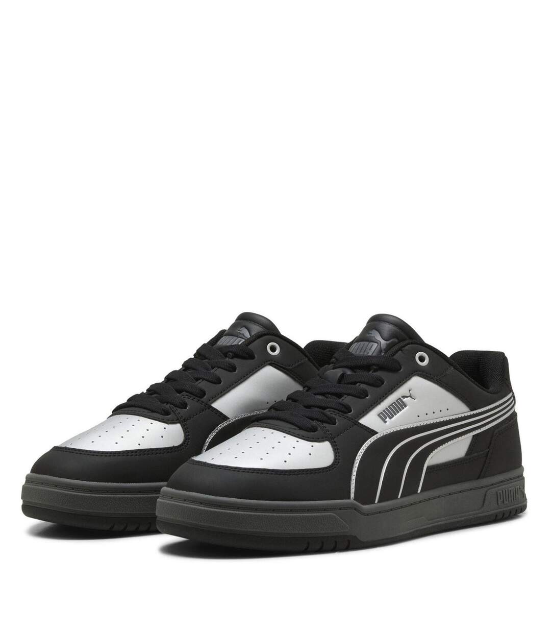 Mens Caven 2.0 Logo Trainers Silver Grey Puma-1