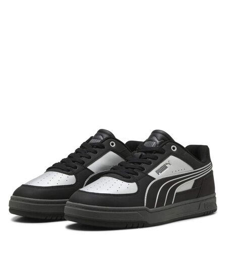 Mens Caven 2.0 Logo Trainers Silver Grey Puma