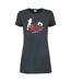 Womens/ladies Pete And Carl The Libertines T-shirt Dress Charcoal Amplified-1