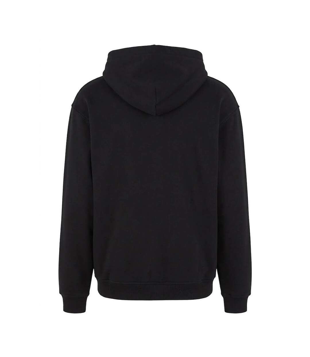 Mens Loose Fit Hoodie Black Build Your Brand-3