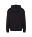 Mens Loose Fit Hoodie Black Build Your Brand-3