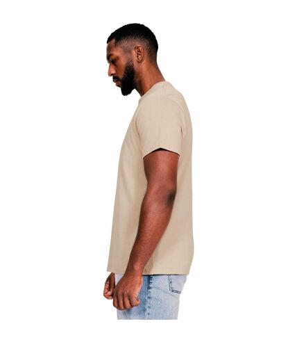 Casual Classics Mens Core Ringspun Cotton Slim T-Shirt (Sand)