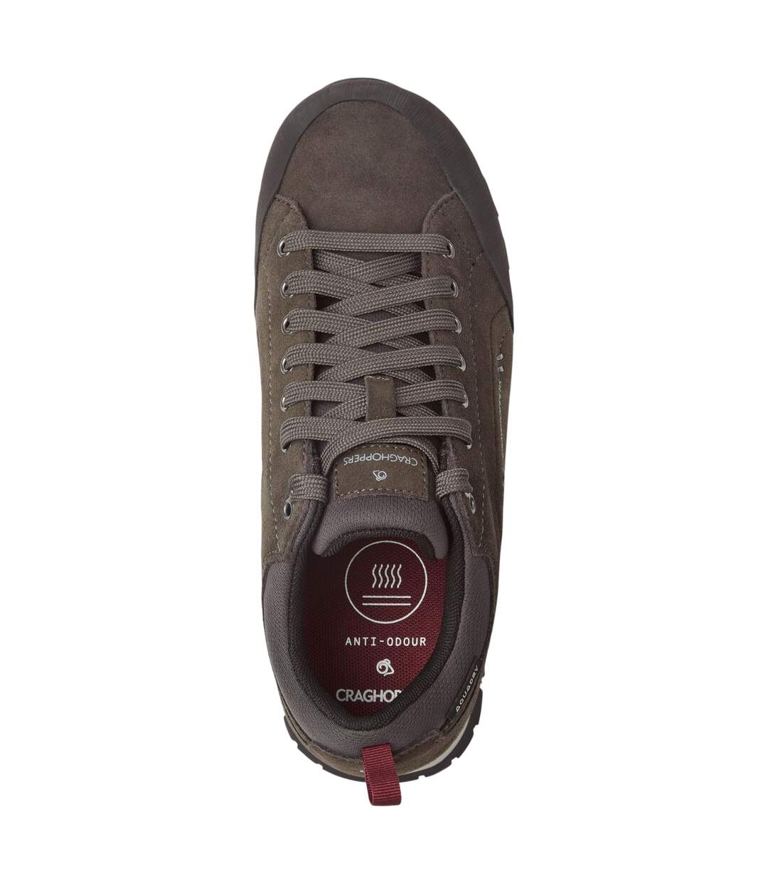 Mens Jacara 2 Leather Trainers Dark Grey Craghoppers-2