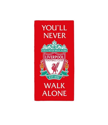 Liverpool FC - Serviette de plage YOU'LL NEVER WALK ALONE (Rouge) - UTTA8008