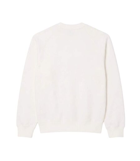 Sweat Motif/style Imprimé Brevet Homme Crème Lacoste