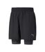 Short de running noir homme puma run graf 2 in 1 - s-1