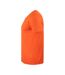 Mens Basic V Neck Short-sleeved T-shirt Blood Orange Clique-4