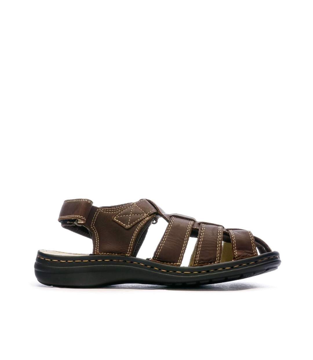 Sandales marron homme tbs galhow-2