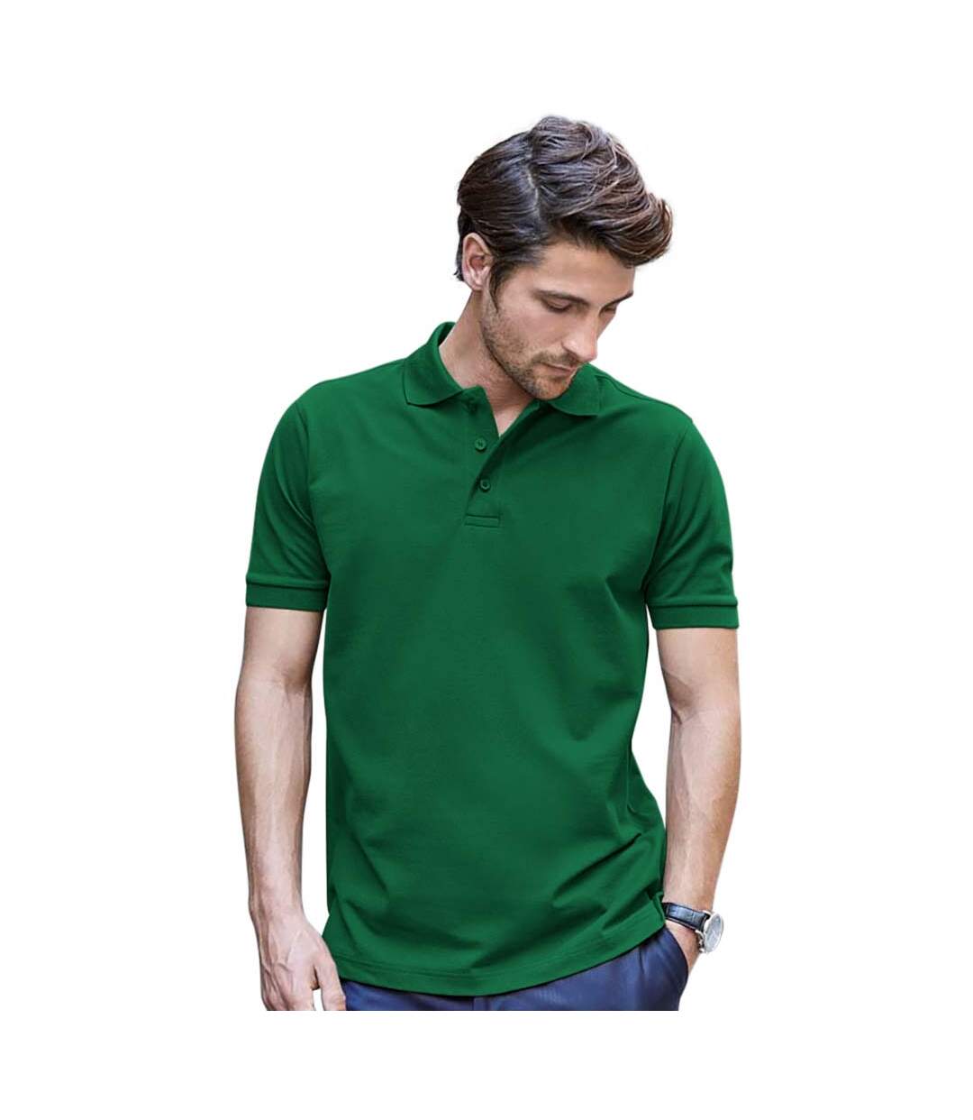 TeeJays - Polo LUXURY - Homme (Vert foncé) - UTBC3305