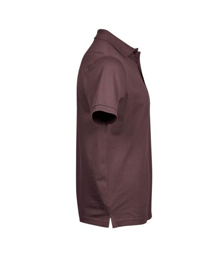Tee Jays Mens Luxury Stretch Short Sleeve Polo Shirt (Grape) - UTBC3305
